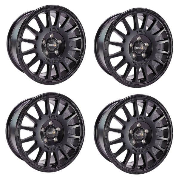 8x18 ET45 Twin-Monotube-Projekt-AT2 Alufelge schwarz für VW T5